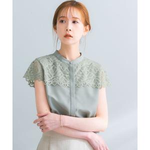 シャツ ブラウス 『一部WEB限定カラー』ウォッシャブルヨークレースブラウス