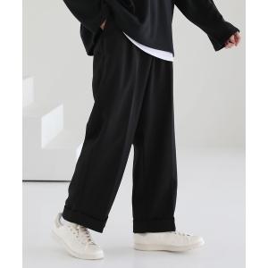 スラックス センタープレスロールアップスラックス メンズ レディース