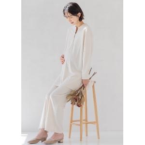 マタニティ Ｍｏｒｅｄｄｅ　マタニティから産後も使える　ママによりそうリブカットソーのルームウェアセット