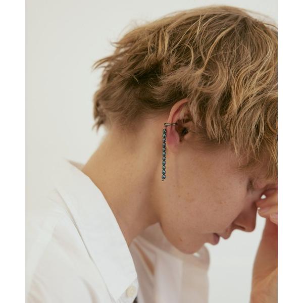 イヤリング Color Pearl 2way Blue Earring /Single レディース ...