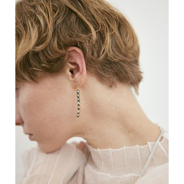 ピアス Color Pearl 2way Kahki-Graysh Perple Pierce / ...
