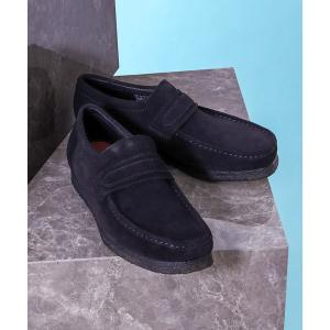 ローファー メンズ Clarks WallabeeLoafer Black Sde 26172503｜zozo