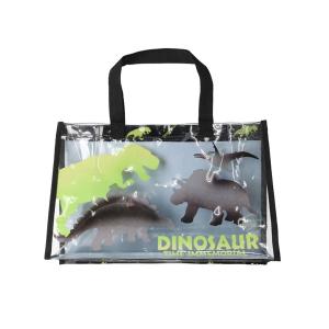 トートバッグ バッグ 恐竜・建機・電車・海の生き物柄プールバッグ