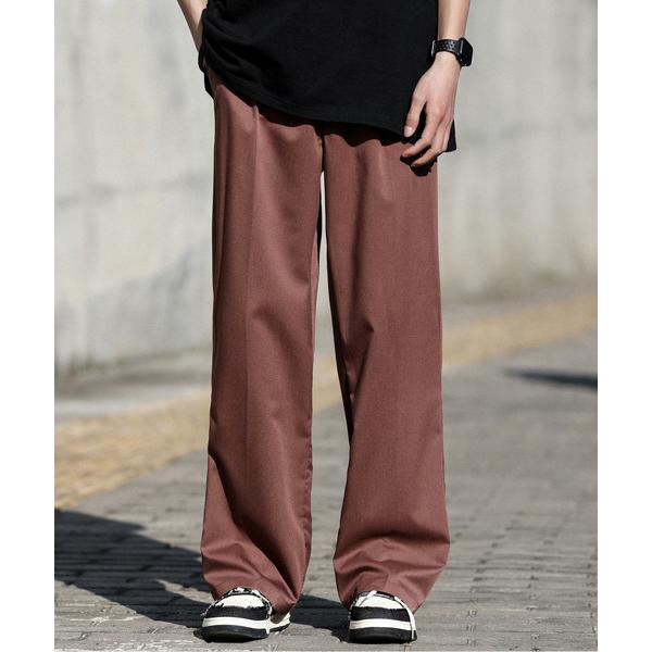 スラックス 「neos -addictive design-」ルーズシルエット TR フレア スラッ...