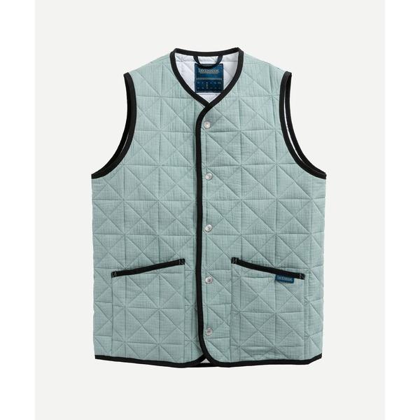 ベスト ジレ GAUZE CROSS DIAMOND THORNHAM MENS / ガーゼ クロス...