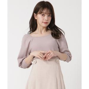 ニット レディース ビジュー袖プルオーバー｜ZOZOTOWN Yahoo!店