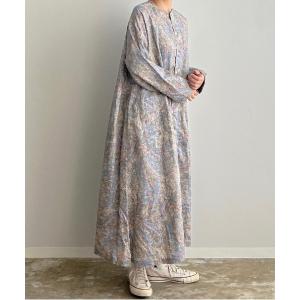 レディース ワンピース シャツワンピース HARVESTY/ハーベスティー LINEN PRINTED ATELIER ROBE PAISLEYリネン｜zozo