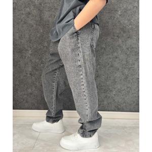 パンツ 「ケミカルウォッシュ」 リラックスデニムパンツ キッズ 子供服 男の子 女の子