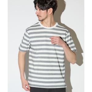 tシャツ Tシャツ メンズ 天竺編みミジンボーダーTシャツの商品画像