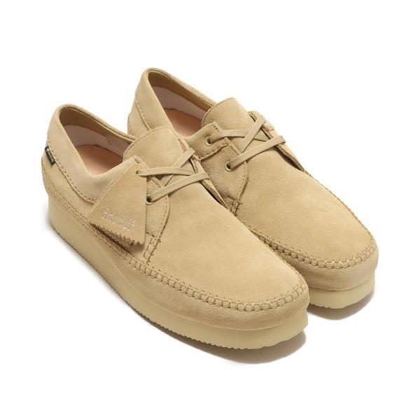 シューズ モカシン デッキシューズ メンズ Clarks Weaver GTX Maple Sued...