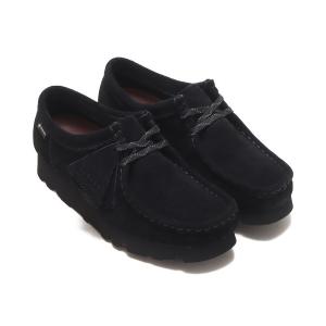 ブーツ レディース Clarks Wallabee.GTX Black Sde / クラークス ワラビー ゴアテックス｜zozo