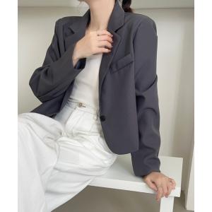 stand alone ショート丈テーラードジャケット stand alone ショート丈テーラードジャケット