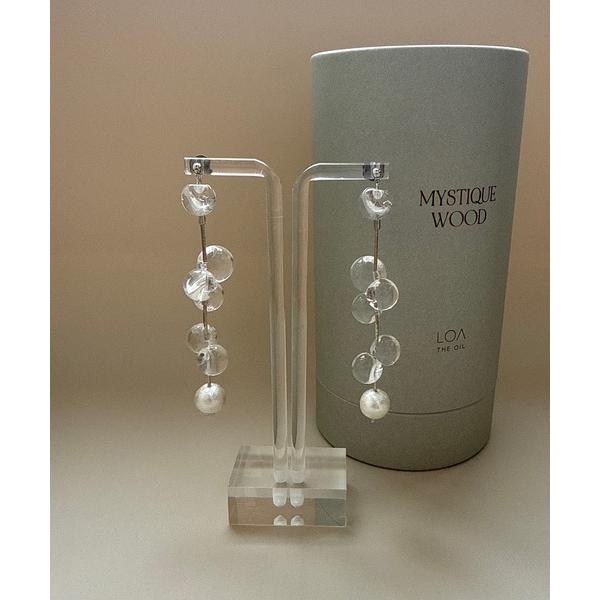 ピアス small world/「plash」クリアスイングピアス レディース