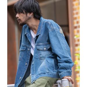 VI E DIT デニムジャケット gジャン サードフリンジラインデニム