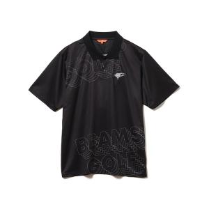 ポロシャツ メンズ BEAMS GOLF ORANGE LABEL / ビッグ スタッグロゴ ポロシャツ