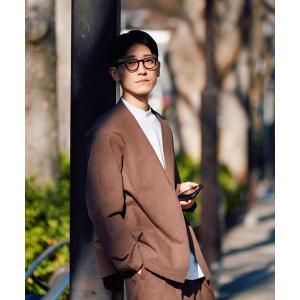 アウター 『セットアップ対応』LINENノーカラージャケット