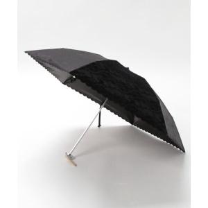 折りたたみ傘 レディース 晴雨兼用折りたたみ日傘 スカラ刺繍レースの商品画像