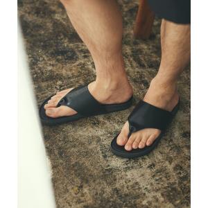 サンダル FREAK'S STORE/フリークスストア コンフォート レザータッチ トングサンダル メンズ