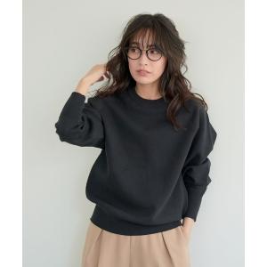 ニット セーター 「新色追加」スウェットライクニットプルオーバー「サスティナブル」 レディース