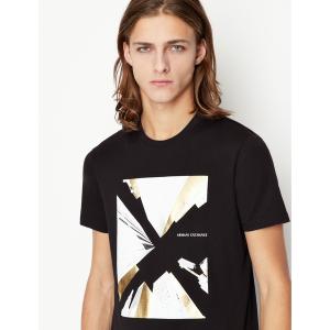 tシャツ Tシャツ メンズ 「A|X アルマーニ エクスチェンジ」グラフィックデザイン　半袖クルーネックTシャツ/SLIM