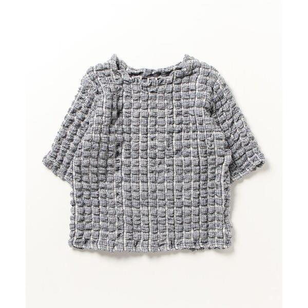 tシャツ Per sist ence/パーシエンス　ぽこぽこ5分袖プルオーバー レディース