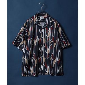 シャツ ブラウス メンズ Total Pattern Print Oversized Open Collar Shirt/総柄 オーバーサイズ オープ｜ZOZOTOWN Yahoo!店