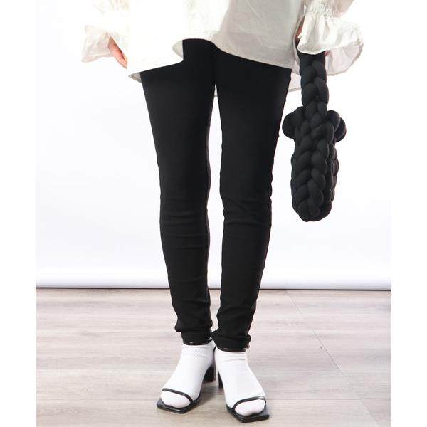 パンツ PAGE ONE ツイルストレッチスリムパンツ レディース