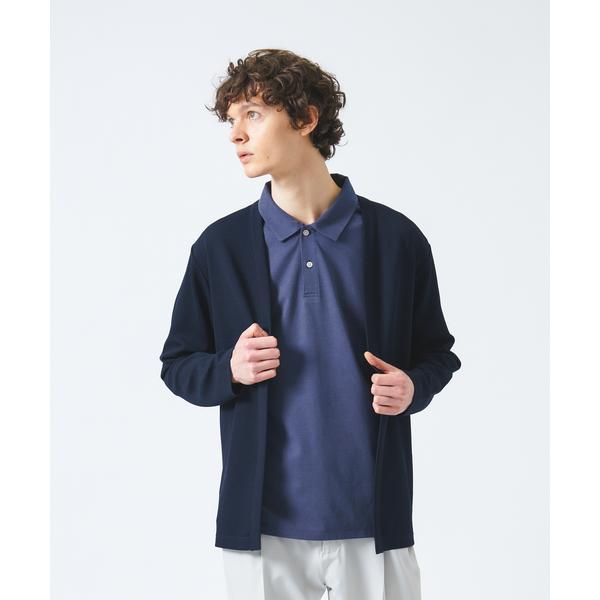 カーディガン 「アンサンブル対応」フクレ ジャガード セミショール カーディガン メンズ レディース