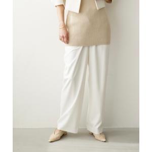 CLANE（クラネ） パンツ CLANE WIDE TUCK WORK PANTS レディース