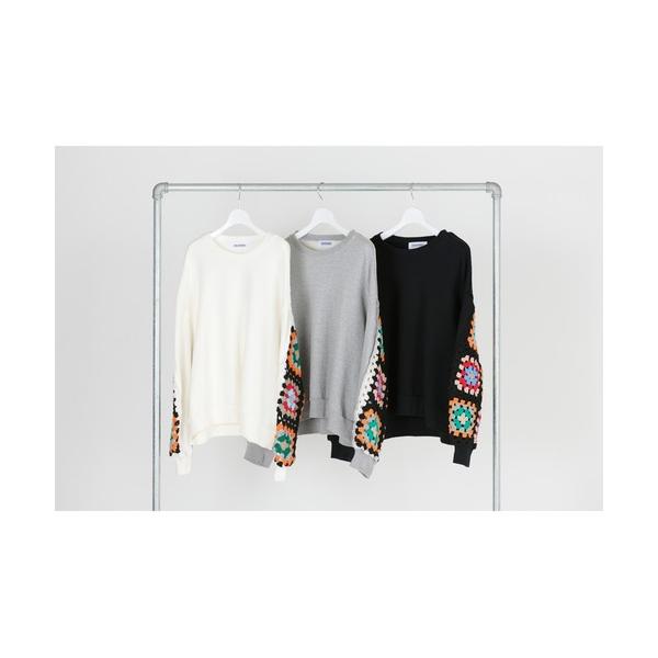 トレーナー スウェット DISCOVERED CROCHET SLEEVE SWEAT メンズ レデ...