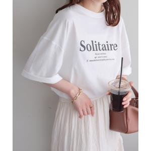 tシャツ Tシャツ フレンチメッセージロゴTシャツ