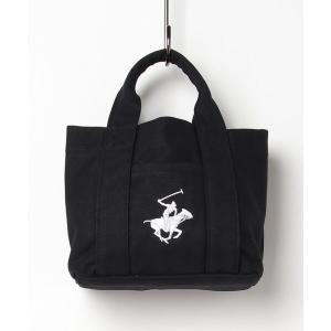 トートバッグ BEVERLY HILLS POLO CLUB/ビバリーヒルズポロクラブ 　16ozキャンバスロゴ入りミニトート レディース メンズ