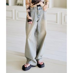 パンツ デニム ジーンズ レディース 「男女兼用/UNISEX」オールドウォッシングビンテージワイドデニム｜ZOZOTOWN Yahoo!店