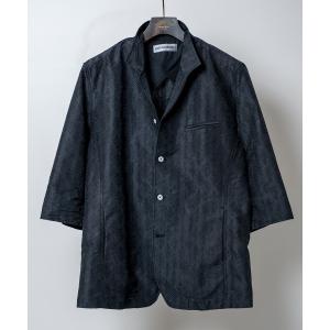 ジャケット テーラードジャケット COZZA-SHIRT(コッザ シャツ)イタリアンカラー 5分袖 シャツジャケット｜zozo