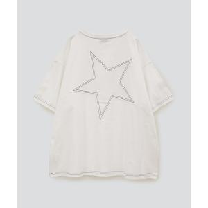 tシャツ Tシャツ レディース スターパッチワーク バックデザイン Tシャツ｜zozo