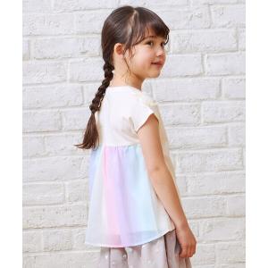 tシャツ バックシャン Tシャツ キッズ 子供服 女の子