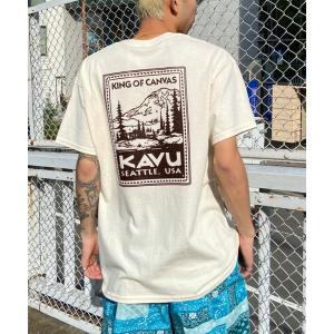 tシャツ Tシャツ メンズ KAVU/カブー スタンプTシャツ オーバーサイズ/ビッグシルエット アウトドア/キャンプ 19821851｜zozo