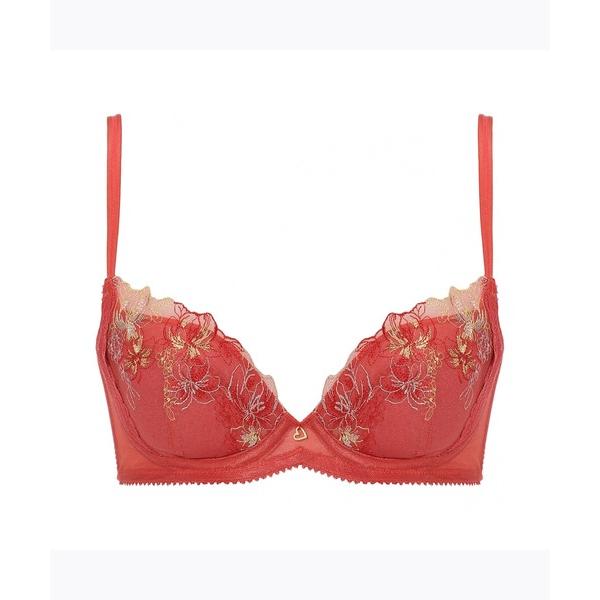 ブラジャー ナチュラルスリムブラ ブラジャー カラーバースト「E，F，Gカップ」AMST1429 W...