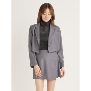 コート アウター クロップドジャケット レディース