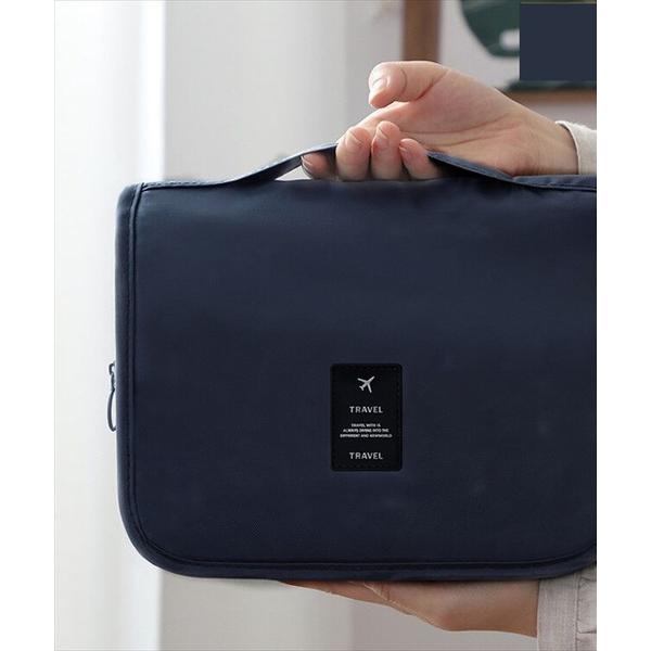 旅行 (SB)「多収納」で「吊り下げ可能」な バッグインバッグ フラップ トラベルポーチ