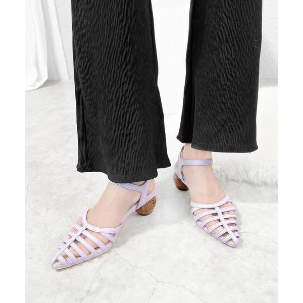 サンダル スフィアヒールボーングルカサンダル レディース