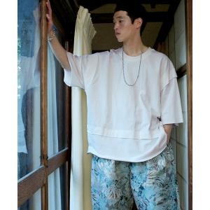 tシャツ オーバーサイズ　カットオフ ショートスリーブ カットソー メンズ レディース