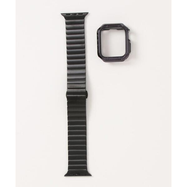 腕時計 Apple Watch Band/アップルウォッチバンド ステンレスベルト TPUケース付「...