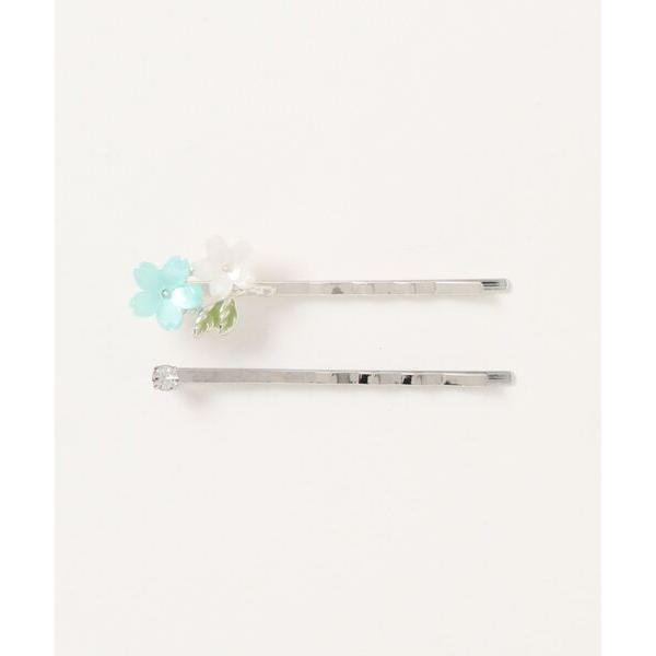 ヘアピン アセチ花と17R set ヘアピン ロジウム「ACCACC」