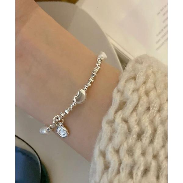 ブレスレット 淡水パール付きブレスレット レディース