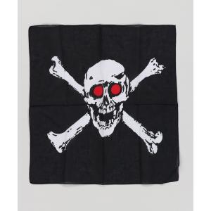 スカーフ バンダナ ドクロデザイン バンダナ