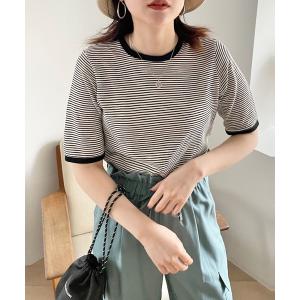 tシャツ Tシャツ シアーボーダーＴシャツ５Ｓ　195483
