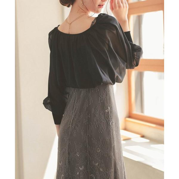 カーディガン シアーレースボレロ レディース