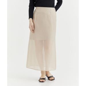 レディース スカート 「THE TOKYO/ザ トウキョウ」Sheer A line skirt/シアーAラインスカート｜zozo