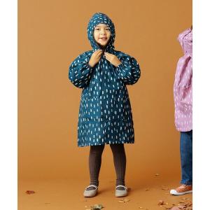 MR レインコート カッパ レトロフラワー・アートチェックレインコート